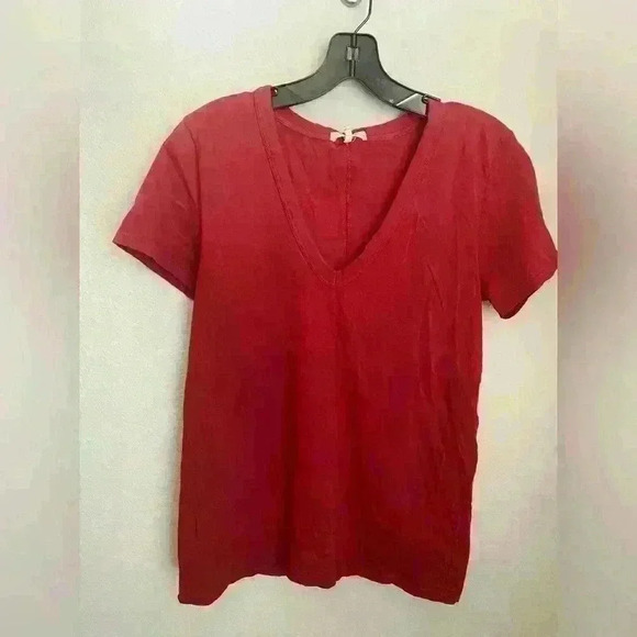 Rag & Bone The Slub V-Neck cotton Tshirt - Picture 3 of 6